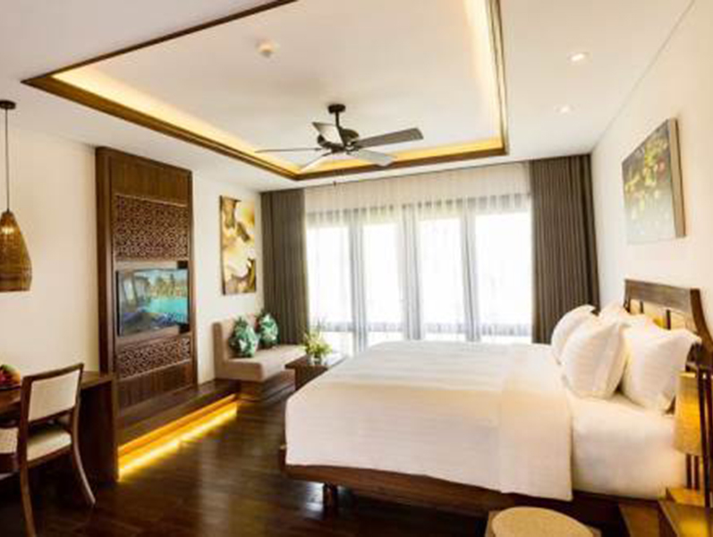 Rèm phòng khách sạn đẹp màu xám