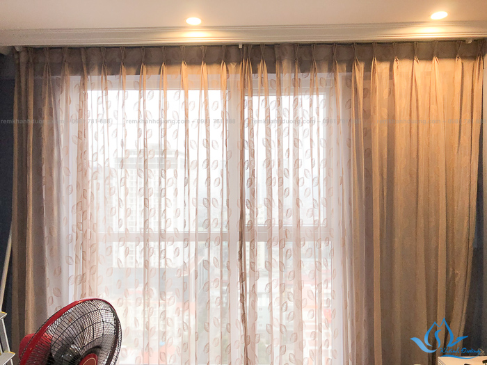 Chất liệu cao cấp của mẫu rèm vải hai lớp HH190