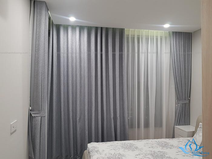 Rèm vải Hàn Quốc đẹp cho phòng ngủ chống nắng
