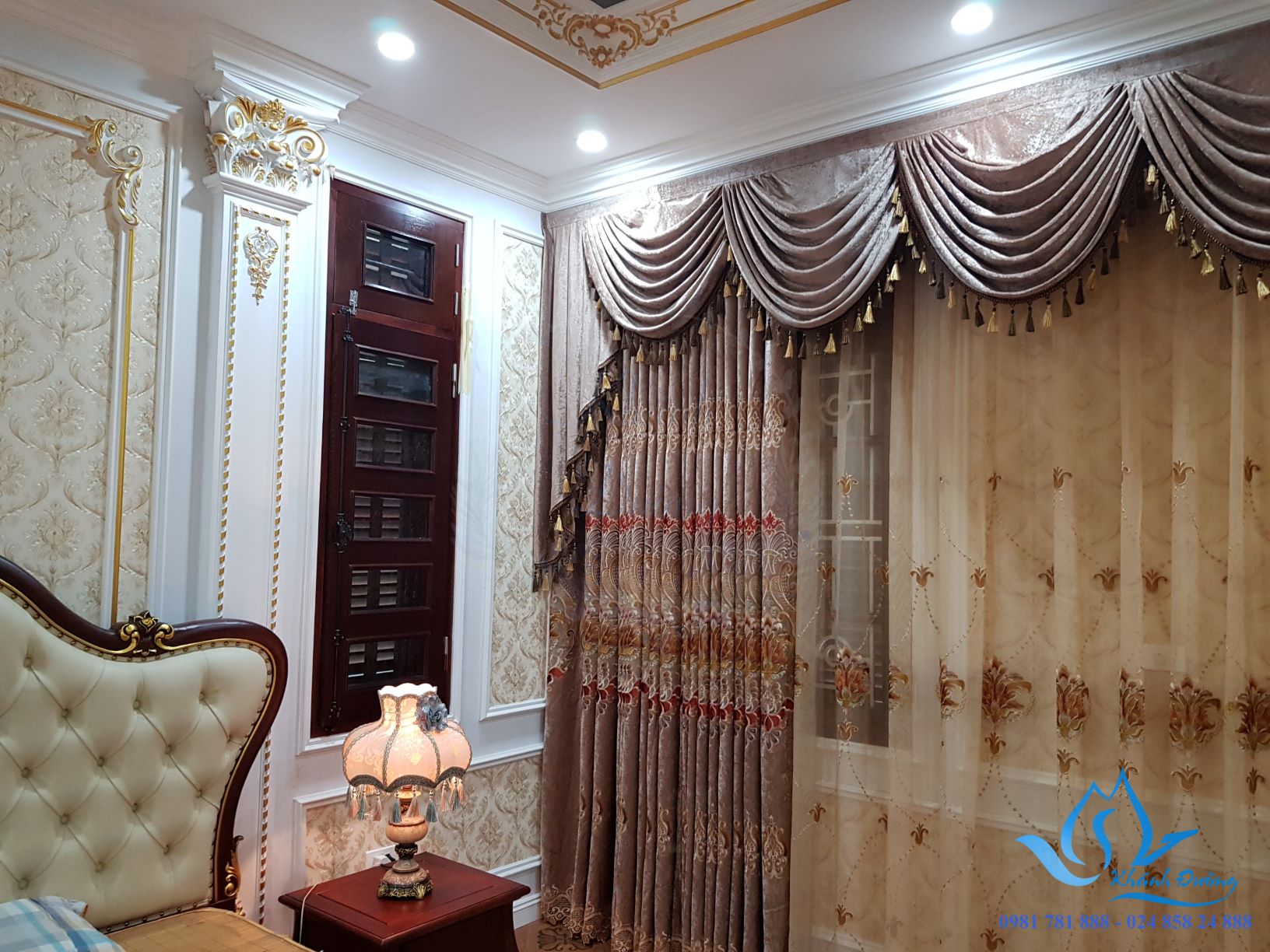 Rèm vải tân cổ điển cao cấp tại Hà Nội