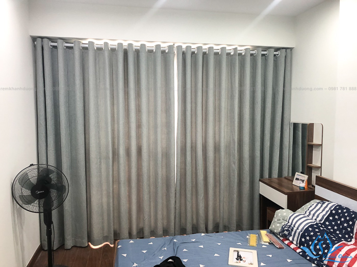 Màu sắc thanh lịch của rèm vải phòng ngủ P2505