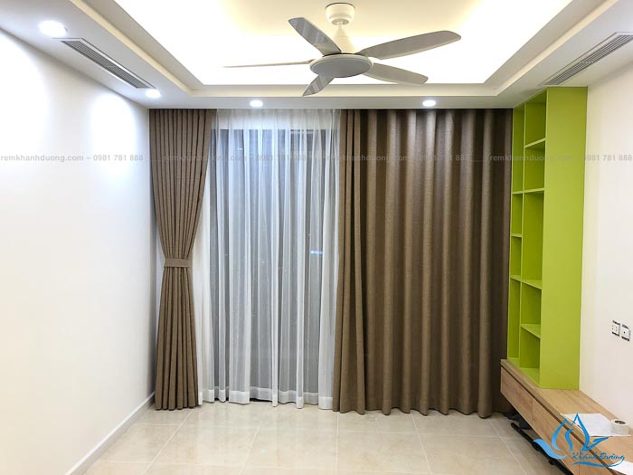 Mẫu rèm vải cho phòng ngủ đẹp chống nắng tốt 3