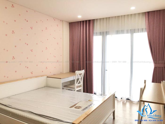 Mẫu rèm vải cho phòng ngủ đẹp chống nắng tốt 7