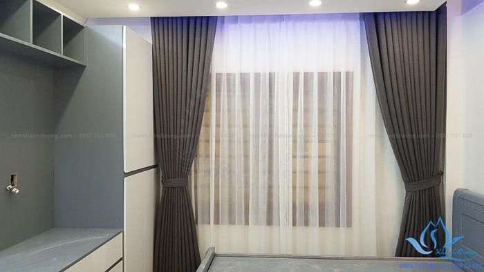 Giới thiệu mẫu rèm vải hai lớp chống nắng tại Lò Đúc, Hà Nội TM-69-14