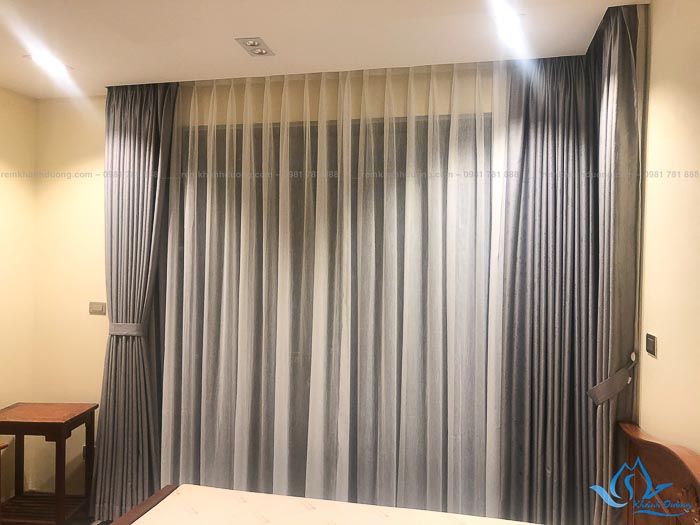 Giới thiệu mẫu rèm vải hai lớp sang trọng TM592