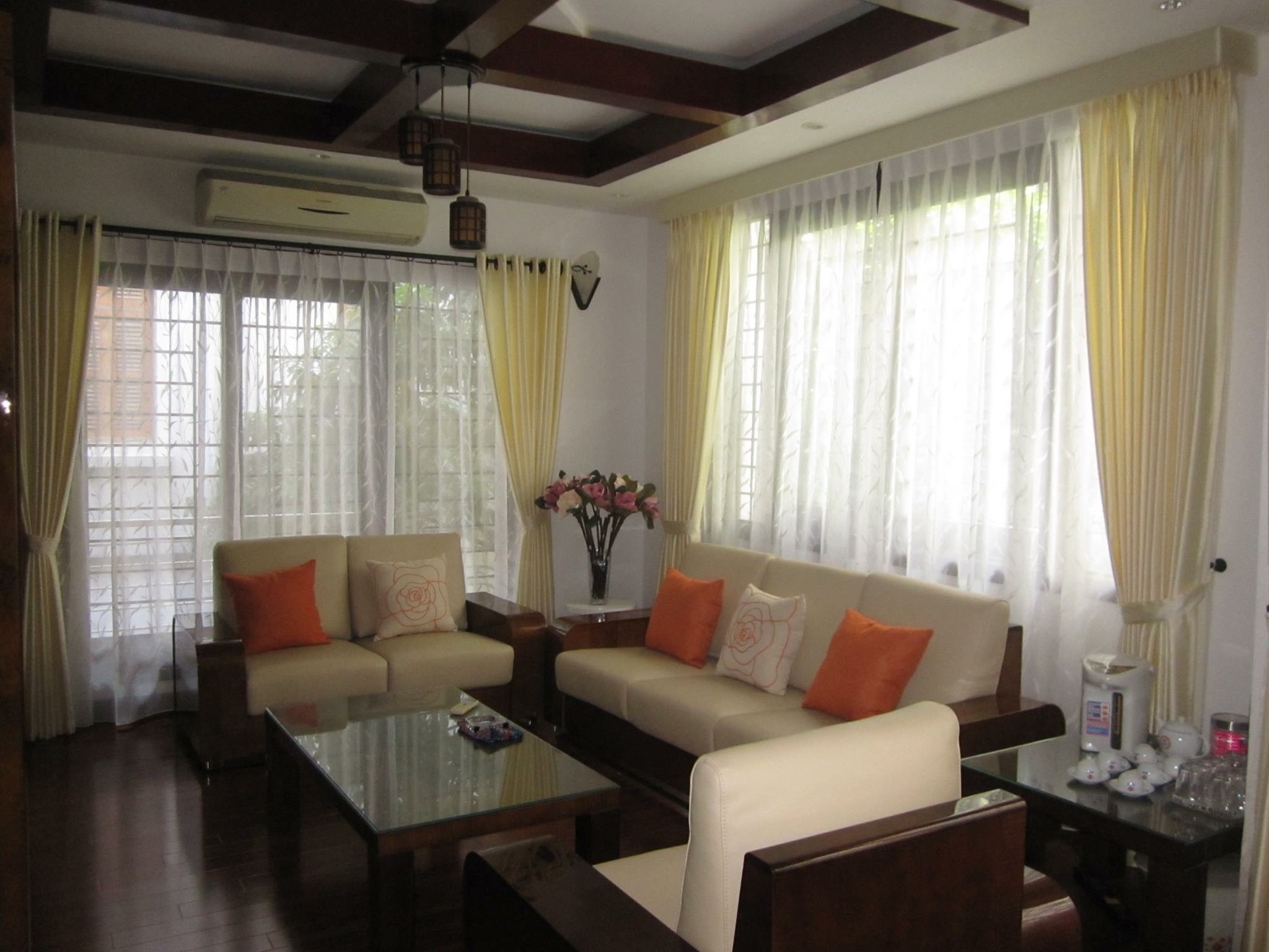 Rèm biệt thự cho phòng khách sang trọng