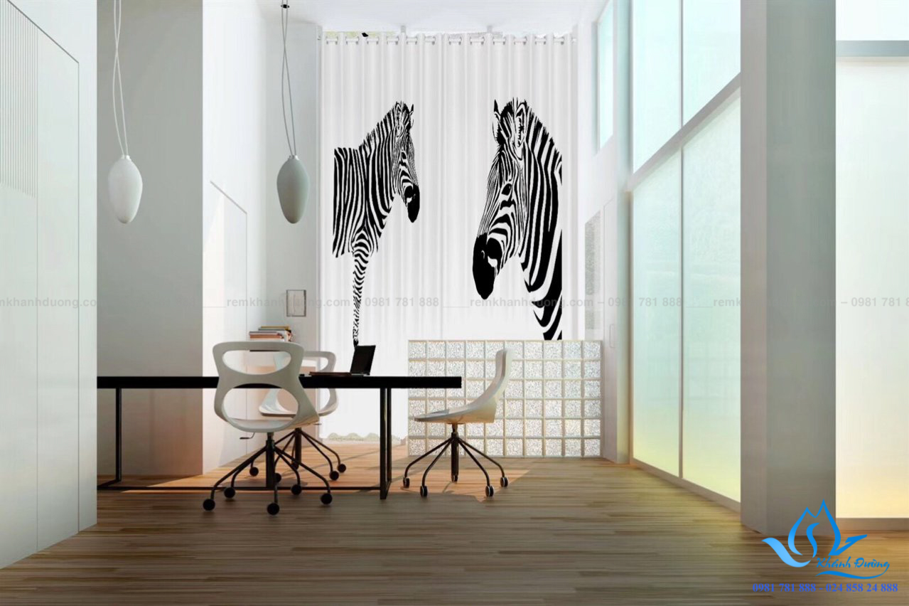 Bật mí chất liệu của rèm cửa vải in tranh 3D RT18