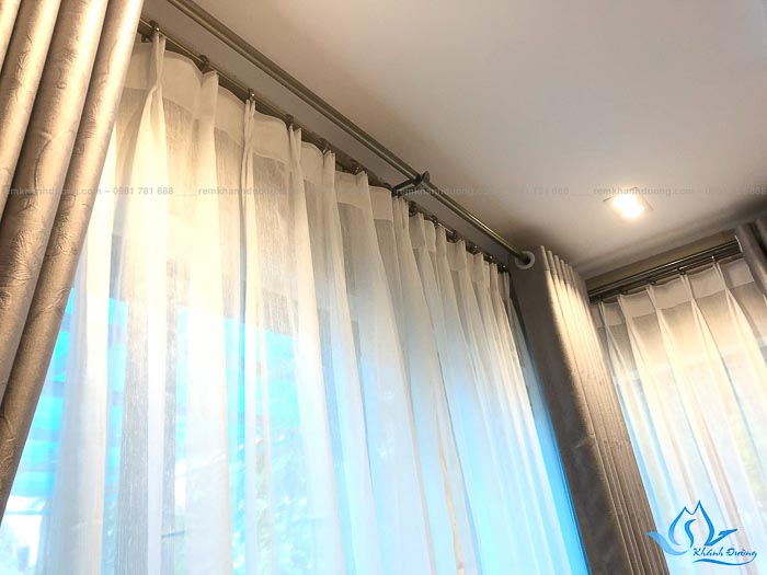 Tiết lộ chất liệu bền đẹp của rèm vải hai lớp GP485