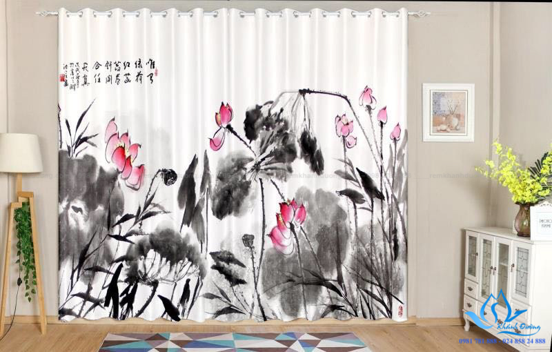 Giới thiệu thông tin mẫu rèm in tranh 3D RT23