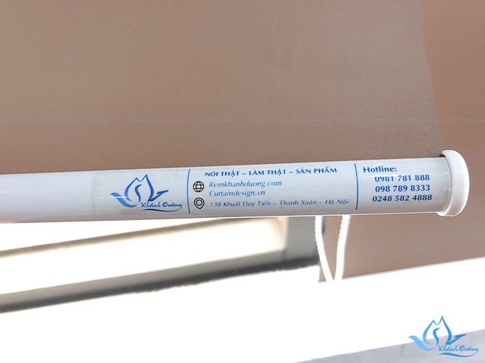 Sắc nâu xám tinh tế của rèm cuốn văn phòng KD-09