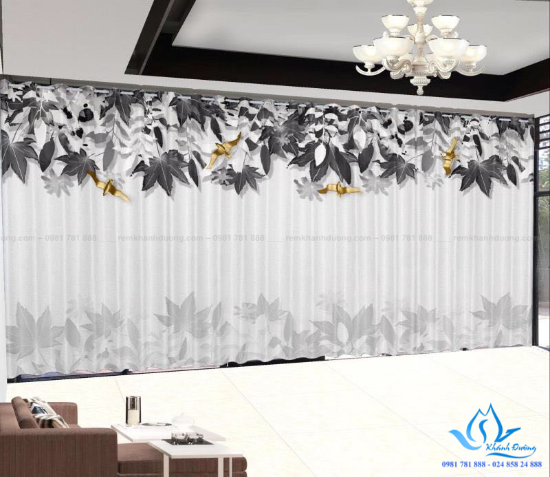 Địa chỉ uy tín mua rèm cửa vải in tranh RT27