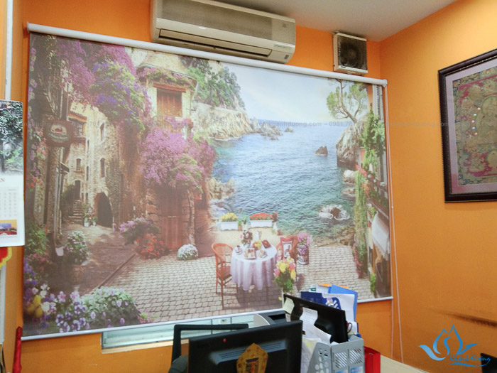 Giới thiệu mẫu rèm cuốn tranh in thường RT35