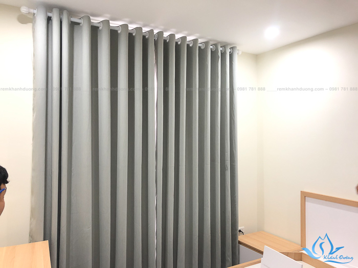 Rèm vải 1 lớp cho phòng ngủ tại chung cư Roman Plaza