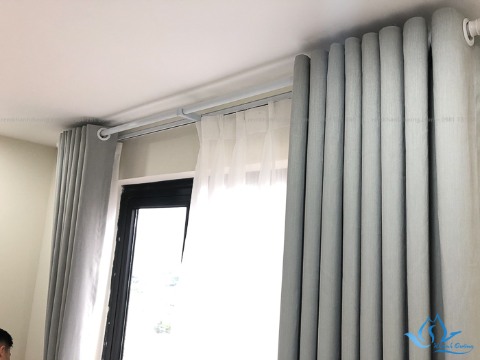Rèm vải hai lớp cản sáng, cách nhiệt quận hà đông
