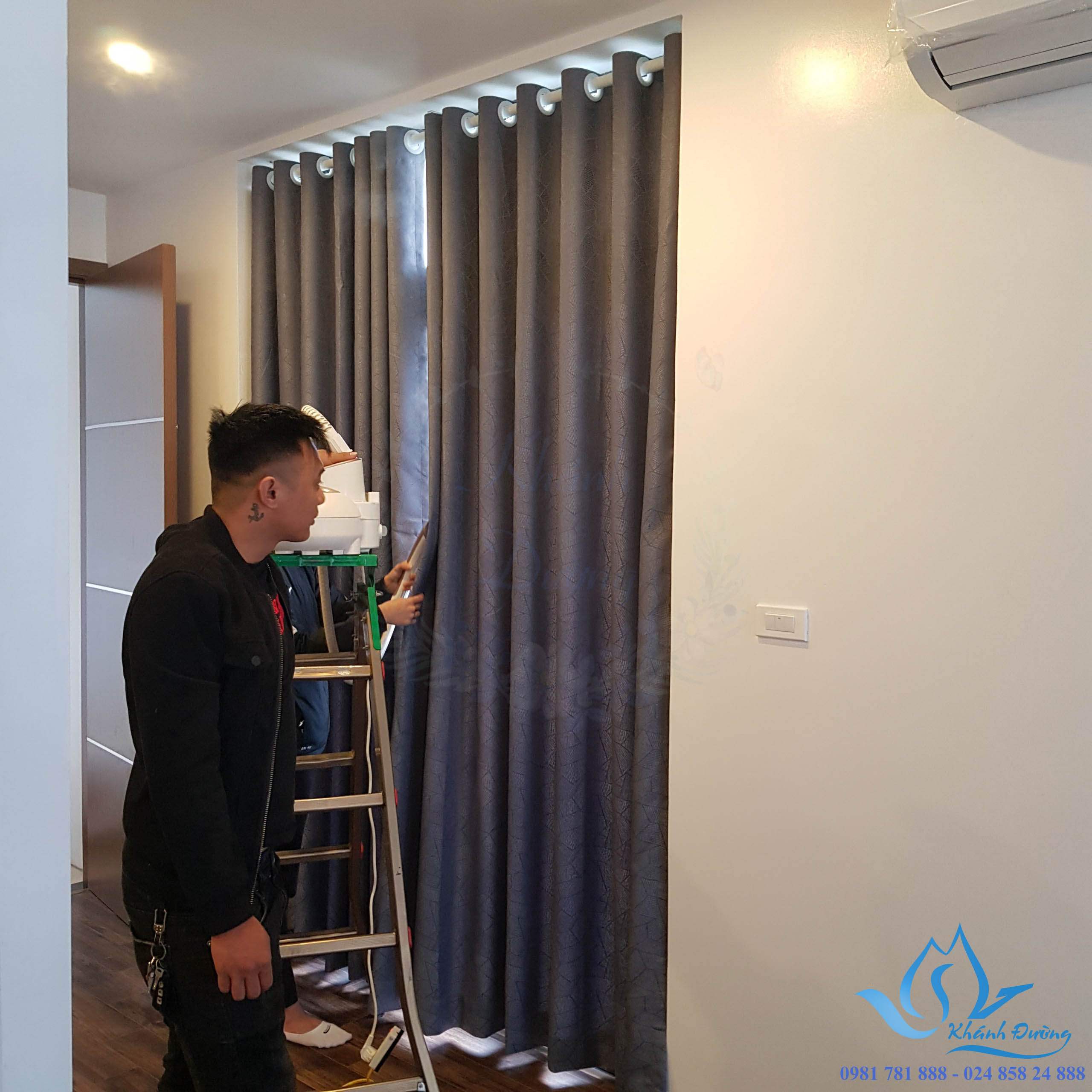 Rèm vải hai lớp sang trọng tại Hà Nội