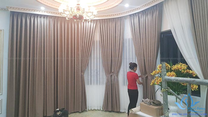 Rèm vải Hàn Quốc hai lớp sang trọng tại KĐT Dương Nội CASSIS 06