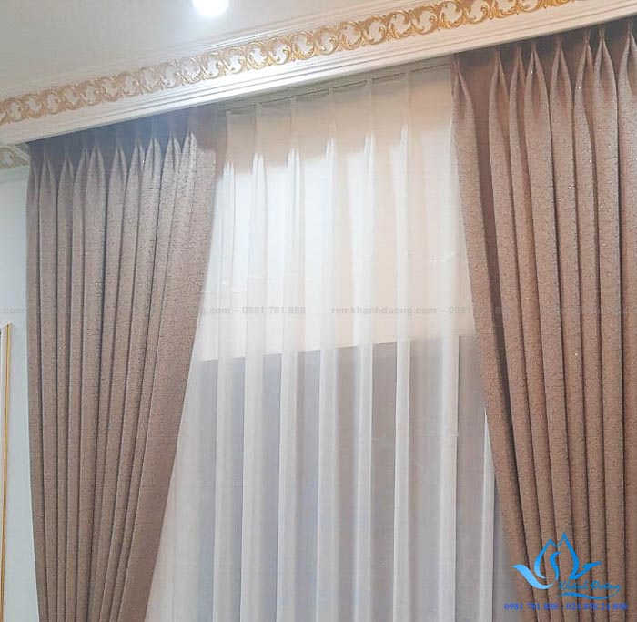 Rèm vải Hàn Quốc hai lớp sang trọng tại KĐT Dương Nội CASSIS 06