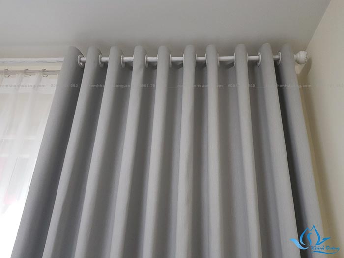 Sắc xám nhạt của mẫu rèm vải hai lớp HH503