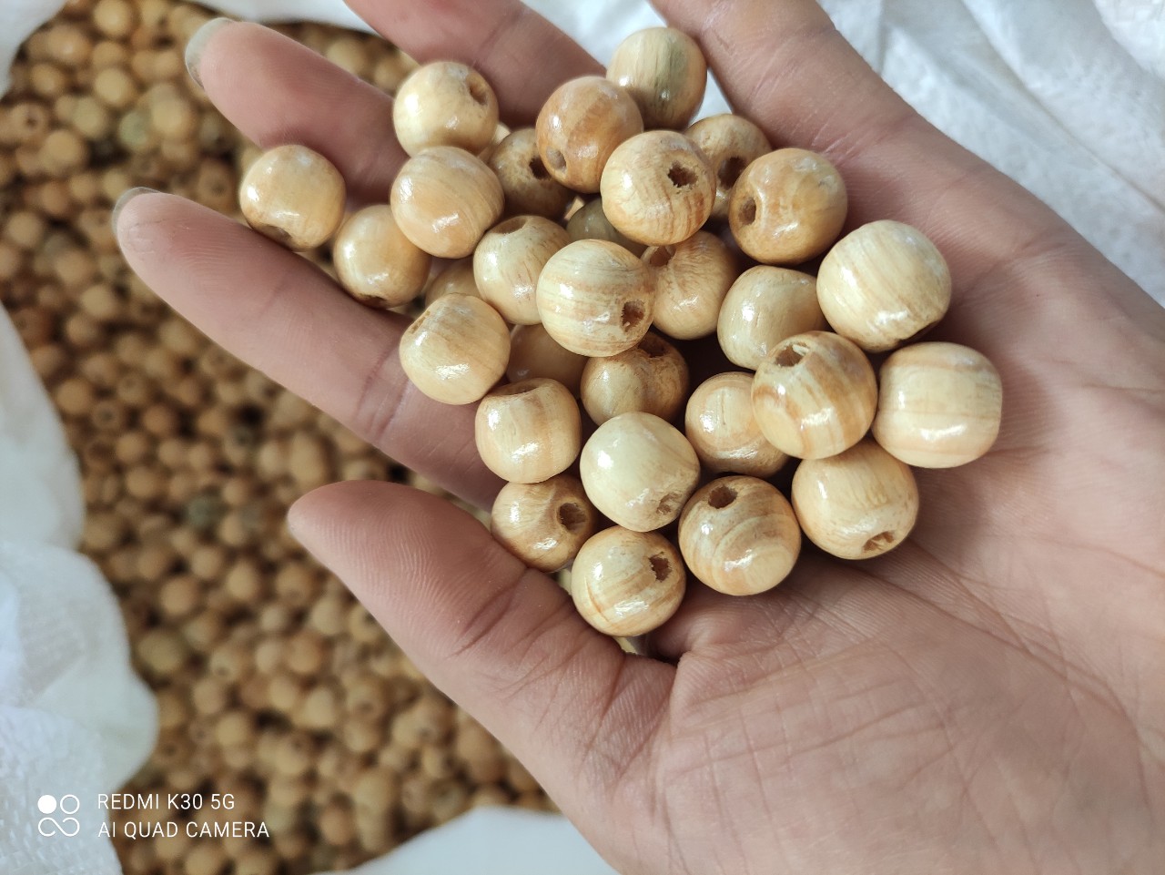 Rèm hạt gỗ phong thủy - hạt gỗ Pơ Mu