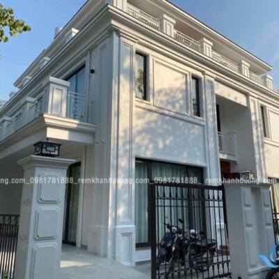 Rèm vải thông tầng | rèm cửa thông tầng | rèm thông tầng tự động cho Biệt thự tại Spendora An Khánh
