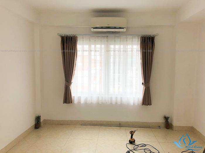 Rèm vải may chiết ly phong cách Hàn Quốc