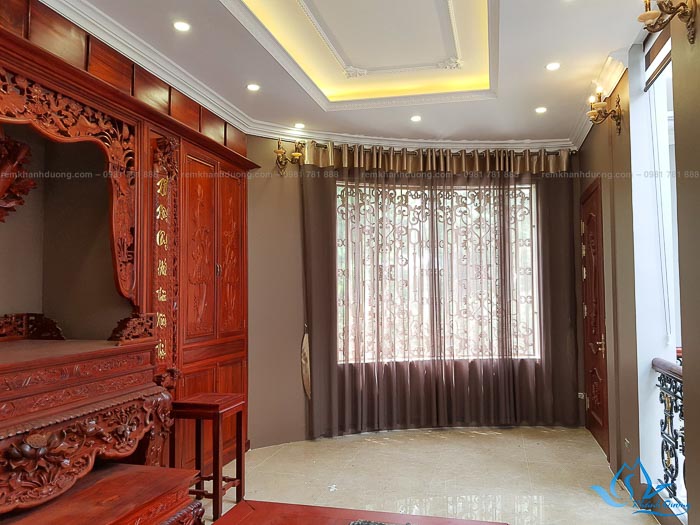 Lắp Đặt Rèm Vải Biệt Thự Ở Đồng Trúc, Thạch Thất
