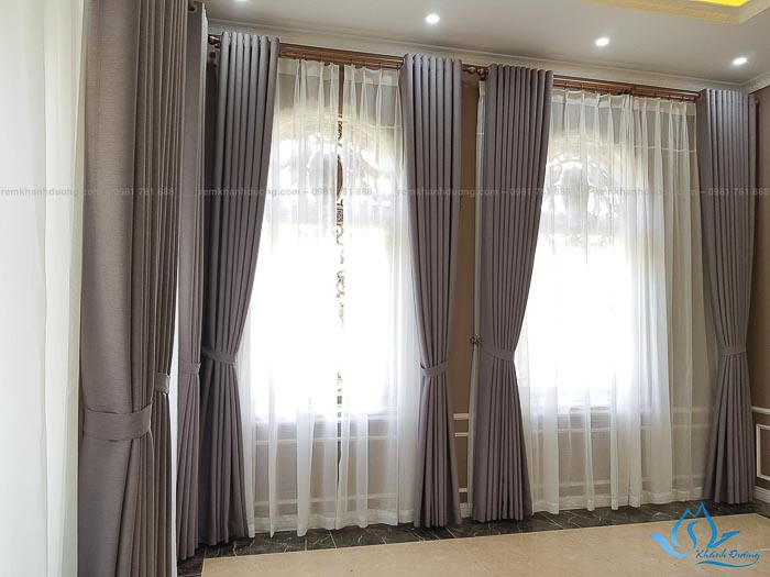 Lắp Đặt Rèm Vải Biệt Thự Ở Đồng Trúc, Thạch Thất