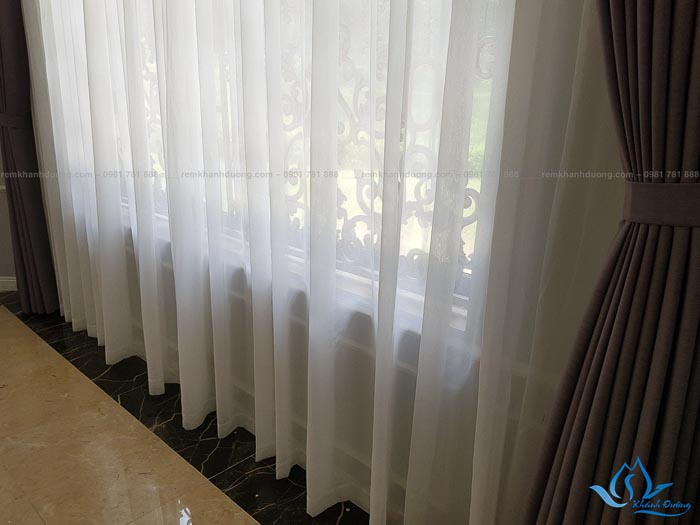 Lắp Đặt Rèm Vải Biệt Thự Ở Đồng Trúc, Thạch Thất