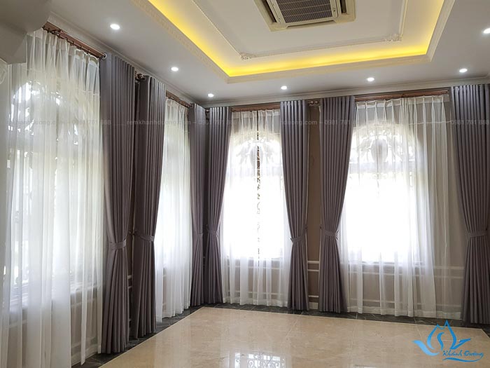 Lắp Đặt Rèm Vải Biệt Thự Ở Đồng Trúc, Thạch Thất