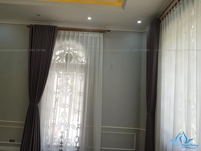 Lắp Đặt Rèm Vải Biệt Thự Ở Đồng Trúc, Thạch Thất