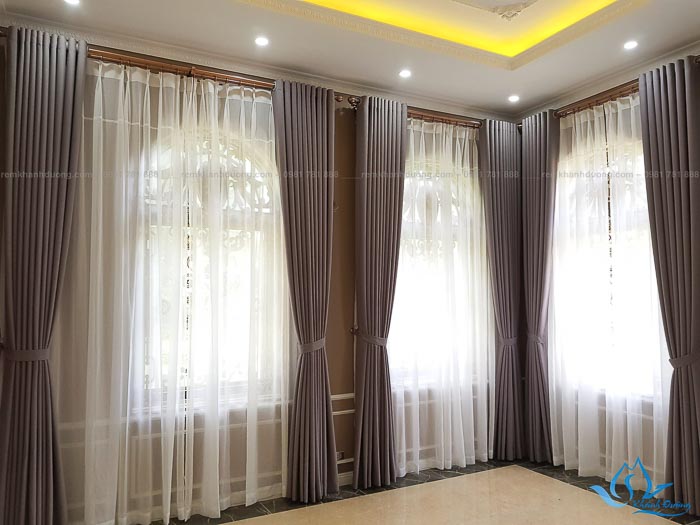 Lắp Đặt Rèm Vải Biệt Thự Ở Đồng Trúc, Thạch Thất