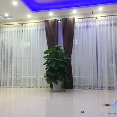 Báo giá rèm vải hai lớp đẹp cho biệt thự Gia Lâm, Hà Nội TM 69-14