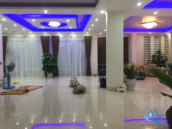 Báo giá rèm vải hai lớp đẹp cho biệt thự Gia Lâm, Hà Nội TM 69-14