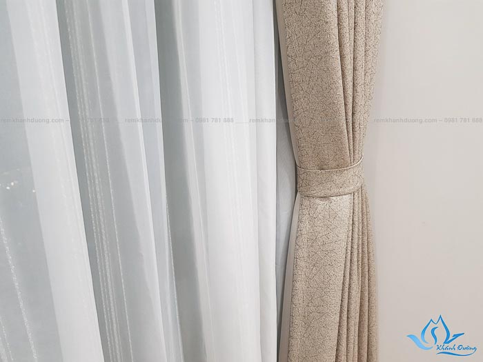 Báo giá rèm vải Hàn Quốc thêu vân nổi đẹp Nguyễn Trãi, Hà Nội HQ 1803