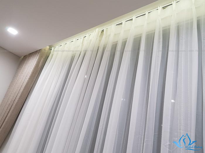 Báo giá rèm vải Hàn Quốc thêu vân nổi đẹp Nguyễn Trãi, Hà Nội HQ 1803