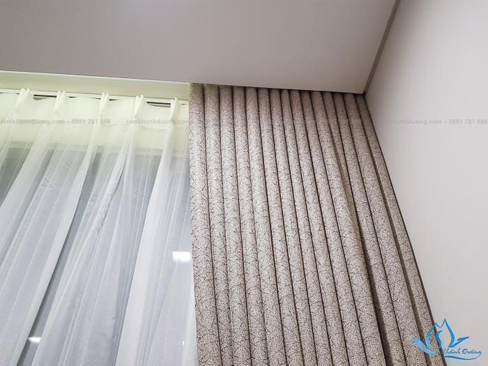 Báo giá rèm vải Hàn Quốc thêu vân nổi đẹp Nguyễn Trãi, Hà Nội HQ 1803