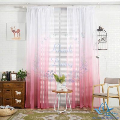Bật mí mẫu rèm voan phòng khách nhẹ nhàng Ngã Tư Sở, Hà Nội KD - 08