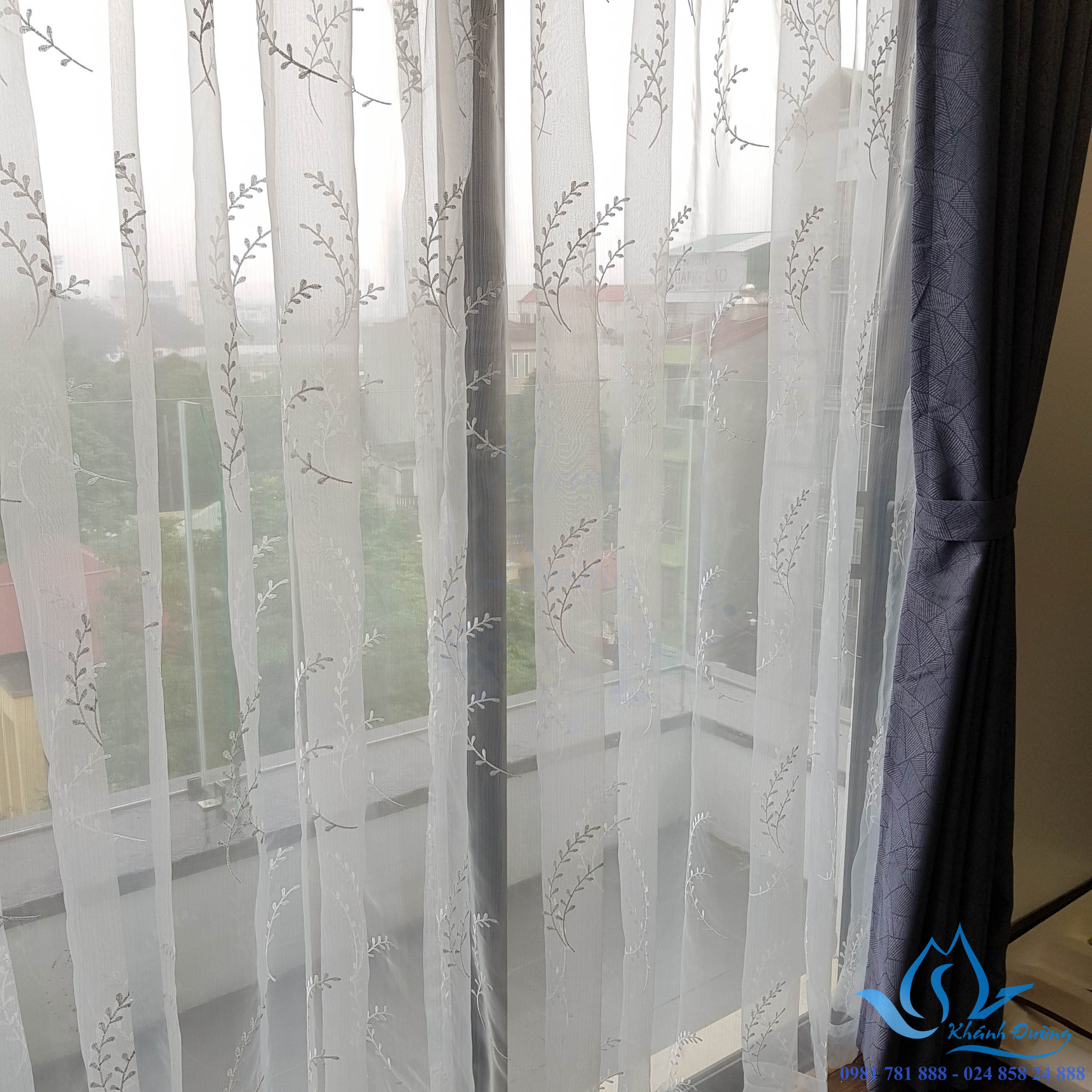 Rèm vải hai lớp cao cấp tại Hà Nội