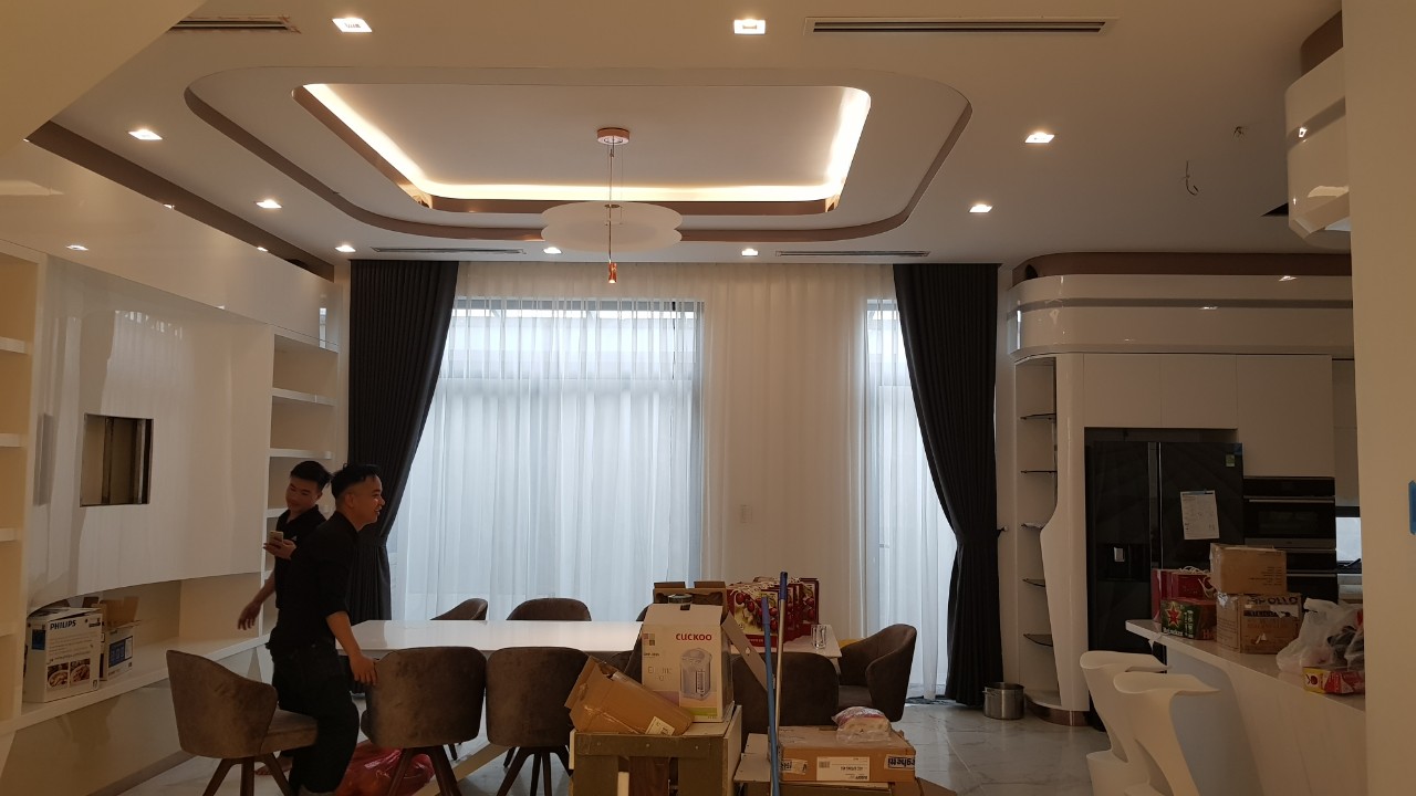 Rèm vải hai lớp sang trọng tại Hà Nội
