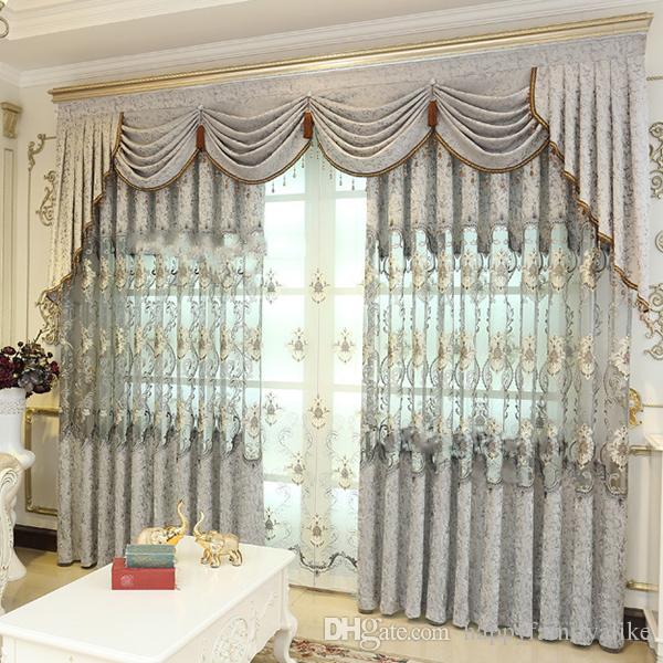 Rèm vải cổ điển phòng khách sang trọng