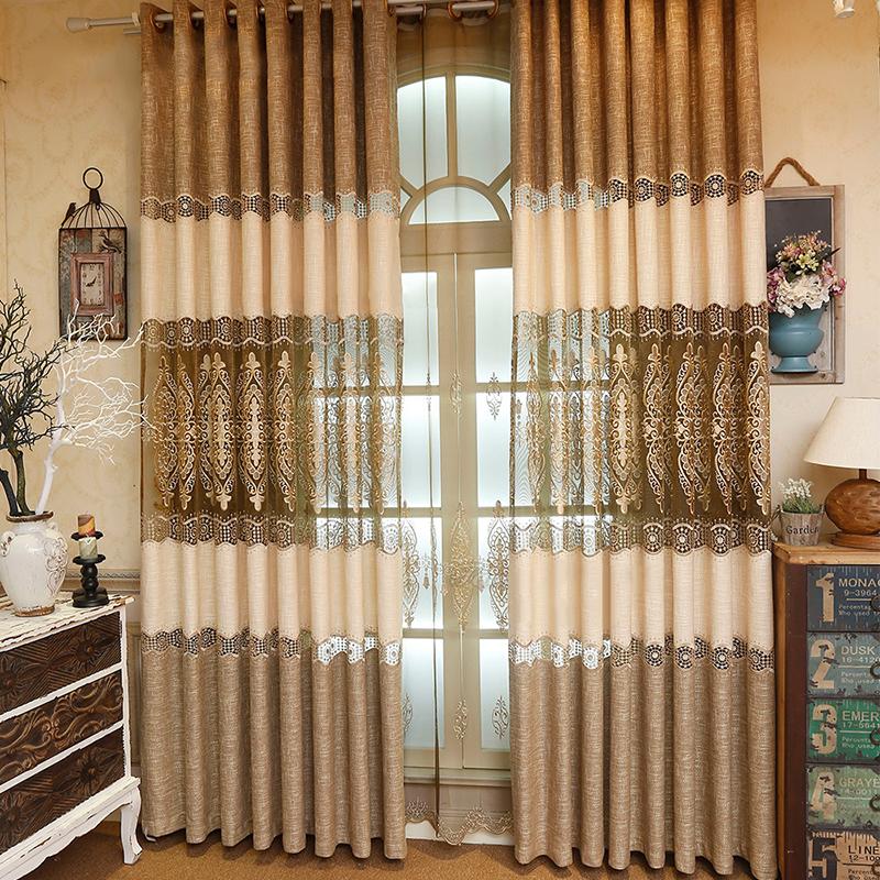 Rèm vải họa tiết tân cổ điển cao cấp