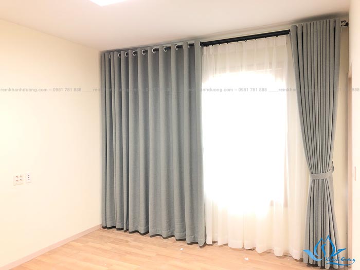 Mẫu rèm vải cho phòng ngủ đẹp chống nắng tốt 5