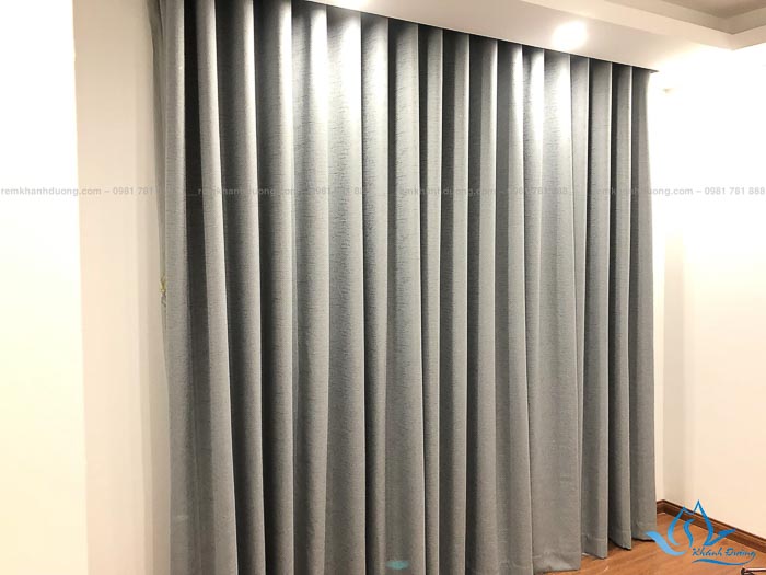 Màn vải hai lớp voan thêu tòa nhà Vinaconex mã HL 320