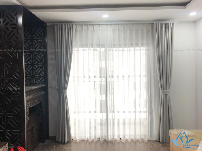 Rèm vải cửa sổ 1 màu MJL 5033 ở Đại Từ, Hoàng Mai