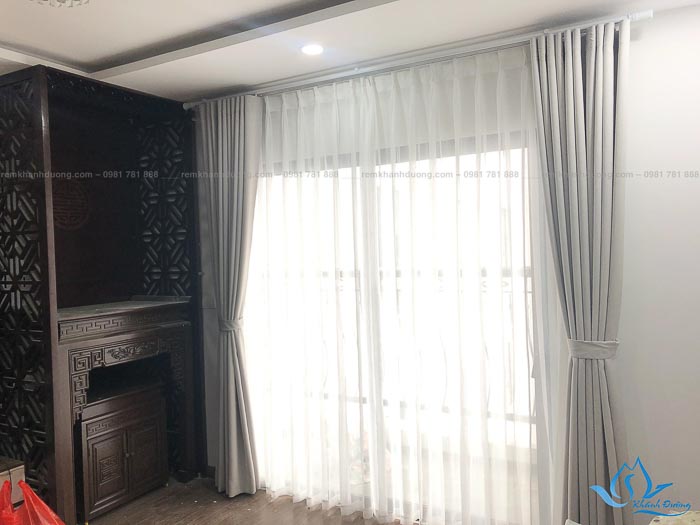 Rèm vải cửa sổ 1 màu MJL 5033 ở Đại Từ, Hoàng Mai