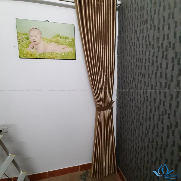 Rèm vải gấm đẹp cho phòng ngủ Hoàng Văn Thái, Thanh Xuân TM 80