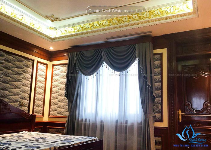 Chọn rèm tân cổ điển thanh lịch cho biệt thự tại KĐT Việt Hưng GP 502
