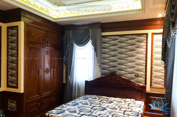 Chọn rèm tân cổ điển thanh lịch cho biệt thự tại KĐT Việt Hưng GP 502