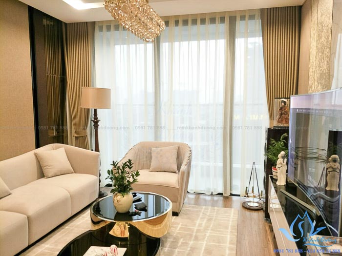 Chọn rèm vải cao cấp sang trọng cho phòng khách tại Liễu Giai TM-75-15