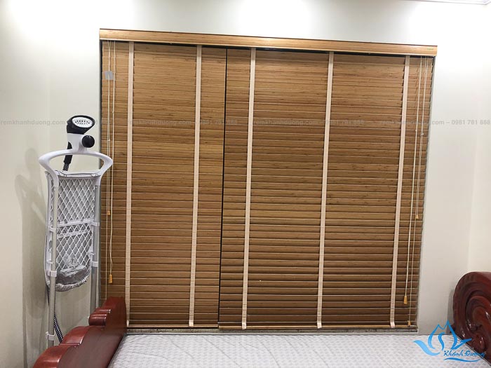 Rèm gỗ tùng đẹp cho phòng ngủ tại Viêt Đức Complex Thanh Xuân